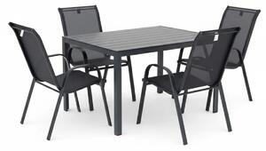 Vikio Venkovní malý zahradní set 90x90 pro 4 osoby DK301 antracit