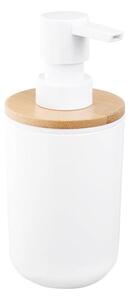Aqualine - Dávkovač mýdla SNOW 350 ml bílá/bambus