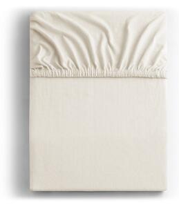 Bílé/krémové napínací prostěradlo jersey 180x200 cm Amber – Restilo