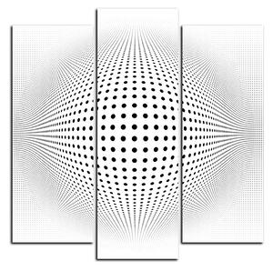 Obraz na plátně - Abstraktní geometrická sfera - čtverec 3218C (75x75 cm)