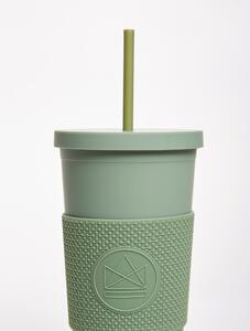 Pohár na pití s brčkem, 625 ml, Neon Kactus, zelený