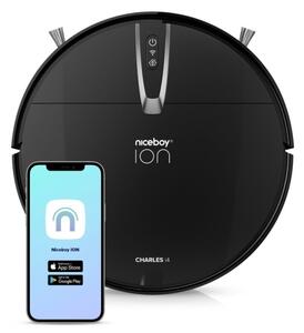 Niceboy ION Charles i4 - Chytrý robotický vysavač 2v1 4400 mAh Wi-Fi černá + DO