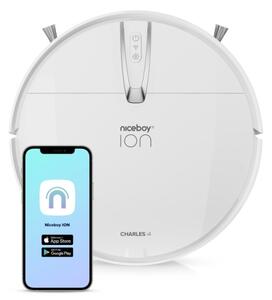 Niceboy ION Charles i4 - Chytrý robotický vysavač 2v1 4400 mAh Wi-Fi bílá + DO