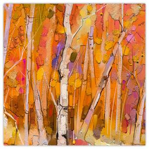 Obraz - Podzimní les (30x30 cm)