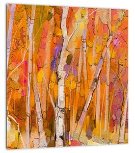 Obraz - Podzimní les (30x30 cm)