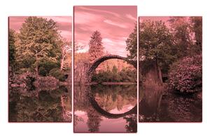 Obraz na plátně - Most v parku v Kromlau 1246VC (150x100 cm)
