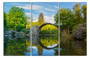 Obraz na plátně - Most v parku v Kromlau 1246B (120x80 cm)