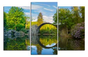 Obraz na plátně - Most v parku v Kromlau 1246C (150x100 cm)