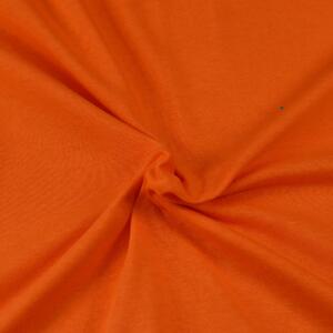 Jersey prostěradlo oranžové