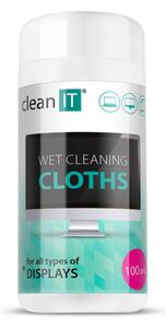 CLEAN IT CL-141 - Vlhčené čisticí utěrky na obrazovky 100 ks