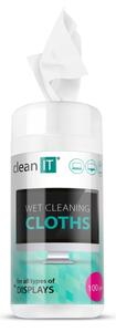 CLEAN IT CL-141 - Vlhčené čisticí utěrky na obrazovky 100 ks