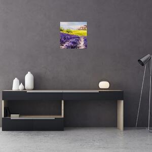 Obraz - Provance, Francie, olejomalba (30x30 cm)