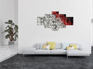 Obraz - 3D hexagony (125x70 cm)
