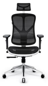 Ergonomická židle DIABLO V-BASIC: bílo-černá Diablochairs
