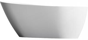 CERANO - Volně stojící akrylátová vana Savoia - bílá matná - 170x80 cm