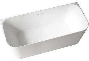 CERANO - Volně stojící akrylátová vana Eleganza - bílá lesklá - 170x75 cm