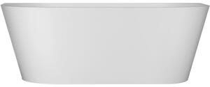 CERANO - Volně stojící akrylátová vana Grazia - bílá lesklá - 150x75 cm
