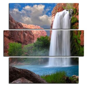 Obraz na plátně - Nádherný vodopád - čtverec 3226D (75x75 cm)