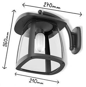 Viking - LED Stm. solární nástěnné svítidlo LED/2W/3,7V IP54 4000K 2000 mAh