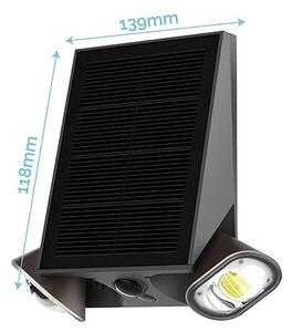 Viking - LED Stm. solární nástěnné svítidlo se senzorem LED/1,3W/3,7V IP44 4000K
