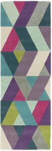 Barevný koberec Mode Chevron Blue Green Rozměry: 70x200 cm