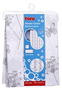 Sprchový závěs TORO PREMIUM 178x199 cm květiny