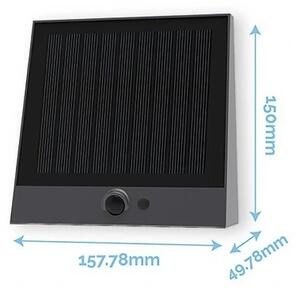 Viking - LED Stm. solární nástěnné svítidlo se senzorem LED/2W/3,7V IP54 4000K