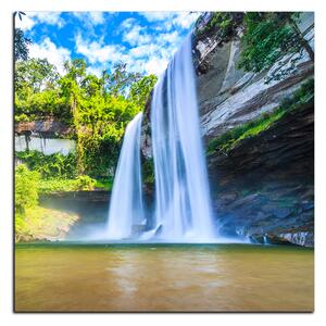 Obraz na plátně - Huai Luang vodopád - čtverec 3228A (50x50 cm)