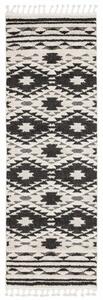 Černý koberec Lendl Black Rozměry: 80x240 cm