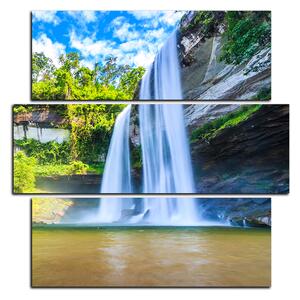 Obraz na plátně - Huai Luang vodopád - čtverec 3228D (75x75 cm)