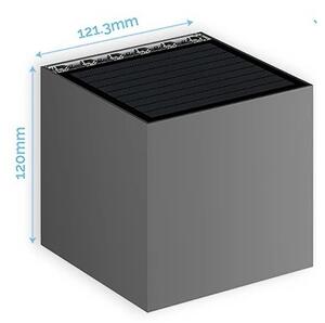 Viking - LED Stm. solární nástěnné svítidlo LED/1W/3,7V IP54 4000K 2000 mAh