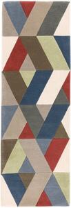Barevný koberec Mode Chevron Blue Green Rozměry: 70x200 cm