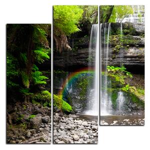 Obraz na plátně - Přírodní vodopád - čtverec 3229D (75x75 cm)