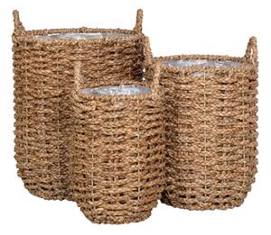 Obaly na květináče z mořské trávy v sadě 3 ks ø 31 cm Hue – House Nordic