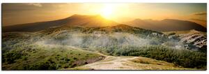 Obraz na plátně - Krásné hory - panoráma 5216A (105x35 cm)
