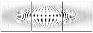 Obraz na plátně - Abstraktní geometrická sfera - panoráma 5218B (150x50 cm)