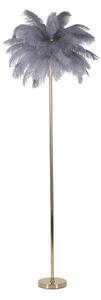 Stojací lampa v šedo-zlaté barvě (výška 160 cm) Palm – Mauro Ferretti