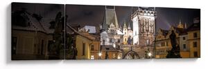 Obraz nasvětlené Prašné brány (170x50 cm)