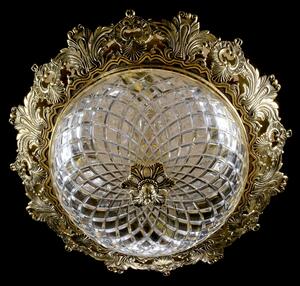 Svítidlo Přisazený lustr CHARLIZE DIA 470 BRASS ANTIQUE