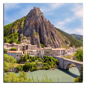 Obraz na plátně - Sisteron v Provence - čtverec 3235A (50x50 cm)