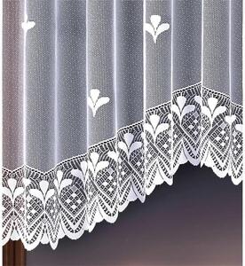 Hotová záclona nebo balkonový komplet, Petra, výběr rozměru - Forbyt Velikost: 300 x 140 cm, barva závěsu: bílá