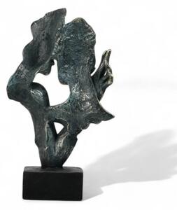 Stolní dekorace 31,5x9,5x19 cm pryskyřice/patina