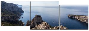 Obraz na plátně - Majestátní krajina s klidným mořem - panoráma 5233E (150x50 cm)
