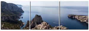 Obraz na plátně - Majestátní krajina s klidným mořem - panoráma 5233B (90x30 cm)