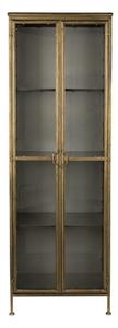 Kovová vitrína ve zlaté barvě 64x184 cm Gertlush – Dutchbone