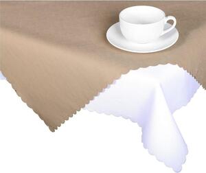 Forbyt Ubrus s nešpinivou úpravou Jednobarevný Deštík kávový Velikost: 120 x 140 cm