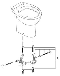 GROHE 39430000 - Stojící WC BAU CERAMIC 515 x 356 x 406 mm keramika/bílá