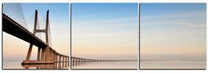 Obraz na plátně - Most Vasco da Gama - panoráma 5245B (150x50 cm)