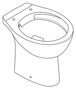 GROHE 39430000 - Stojící WC BAU CERAMIC 515 x 356 x 406 mm keramika/bílá