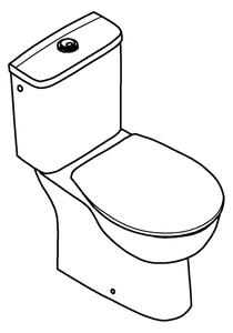 GROHE 39346000 - Stojící toaleta BAU s vertikálním odtokem keramika/bílá